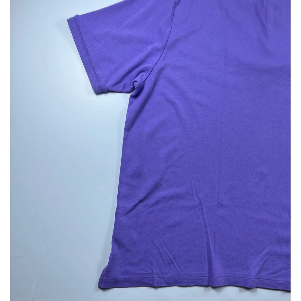 Polo Ralph Lauren Mens 3XB Purple Short Sleeve Cotton Polo Shirt Pony Logo
